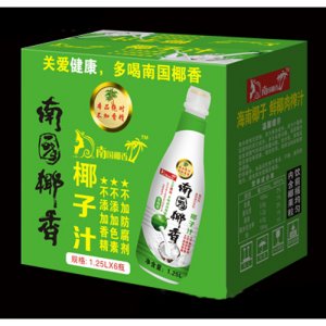 南国椰香椰子汁1.25Lx6瓶