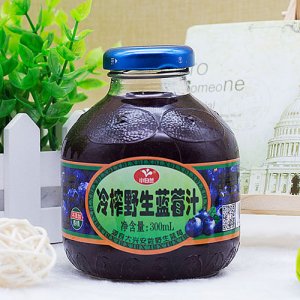 小白兰冷榨野生蓝莓汁300ml