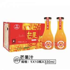 小白兰芒果汁饮料330mlx10瓶