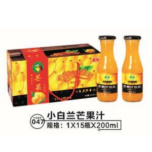 小白兰芒果汁饮料200mlx15瓶