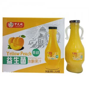 甲天欢益生菌黄桃果汁1.25Lx6