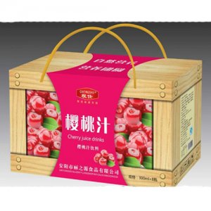 程仕樱桃汁饮料礼盒300mlx8瓶