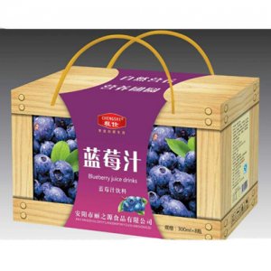 程仕蓝莓汁饮料礼盒300mlx8瓶
