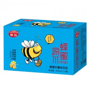 程仕蜂蜜源水蜂蜜柠檬味饮料600mlx15瓶