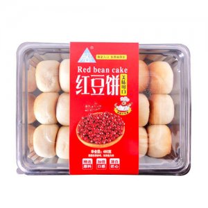 群正红豆饼450g