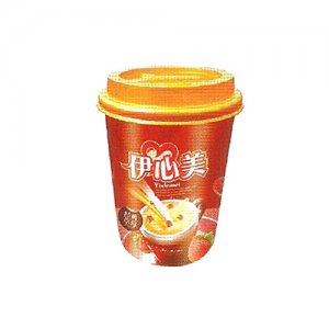 伊心美经典草莓杯装奶茶