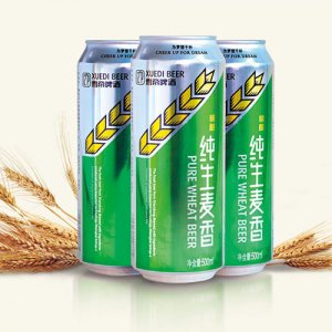 雪帝纯生麦香啤酒500ml