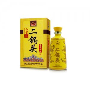 北京红星二锅头53度清香典范500ml黄盒