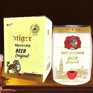 劲虎原浆白啤酒5L