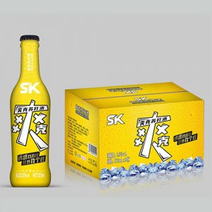 爽克苏打酒黄标275mlx24瓶