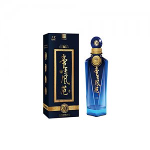 津酒白酒帝王风范酒蓝瓶500ml
