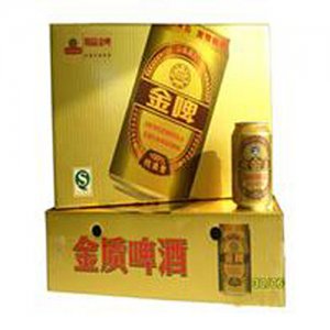 山东蓝泉啤酒金啤