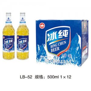 崂贝冰纯啤酒500ml