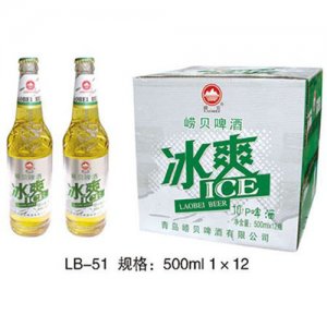 崂贝冰爽啤酒500ml