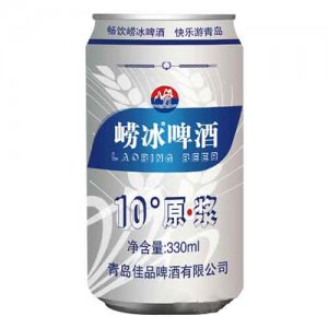 崂冰啤酒10度原浆330ml