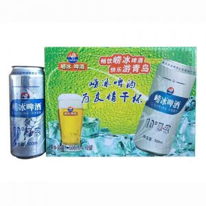 崂冰10°原浆啤酒为友情干杯500ml×12罐