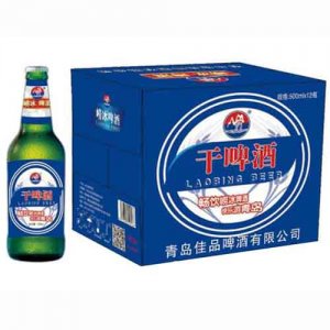 崂冰干啤酒500ml×12瓶