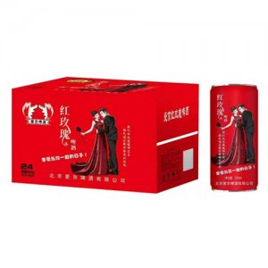 爱京玫瑰养生啤酒330mlX24罐