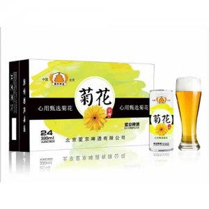 爱京菊花啤酒330mlX24罐