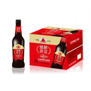 爱京小麦原浆白啤500mlX12瓶