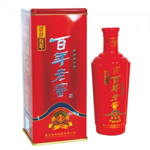 衡水张衡42°铁盒百年老窖白酒