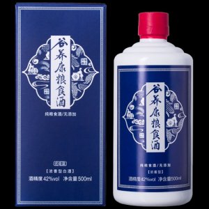 42度谷养康粮食酒优级蓝500ml白酒