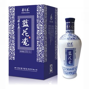 华夏春蓝花瓷酒