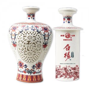 白杨纪念红瓷酒