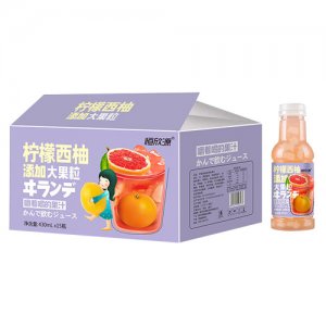 恒欣源柠檬西柚汁饮料430mlx15瓶