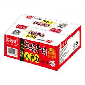 好趣味金汤红烧牛肉大汤面箱装