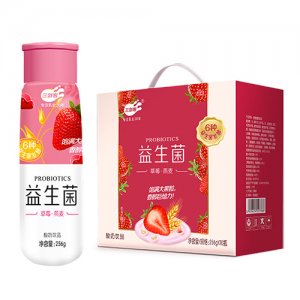 三剑客益生菌草莓燕麦256gx10瓶
