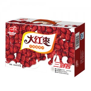 三剑客大红枣牛奶加枣汁250mlx21盒