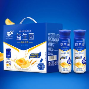 三剑客益生菌黄桃燕麦酸奶饮品256gx10瓶