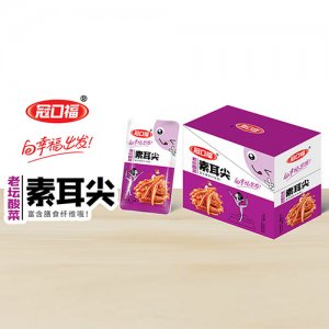 冠口福老坛酸菜素耳尖盒装