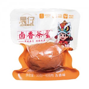 晨仔卤香茶蛋有壳五香味30g