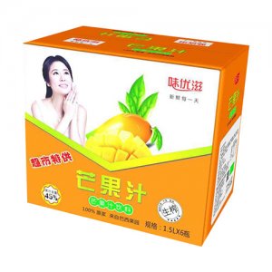 味优滋生榨芒果汁饮料1.5Lx6瓶