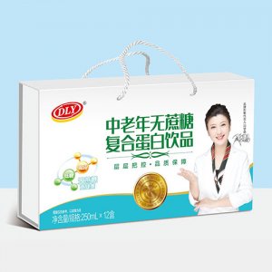 DLY中老年无蔗糖复合蛋白饮料250mlx12盒