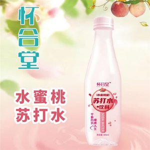 怀合堂苏打水饮料水蜜桃味400ml