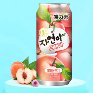 宝力素白桃汁490ml