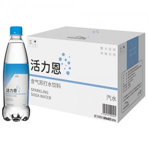 活力恩含气苏打水饮料原味500mlx15瓶