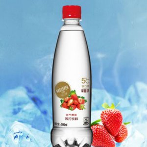 活力恩5℃含气草莓味苏打饮料500ml