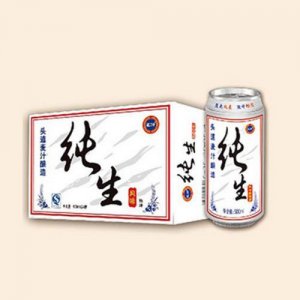 蓝浒纯生啤酒500mlx24罐