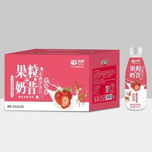 昊雨果粒奶昔草莓味420mlx15瓶
