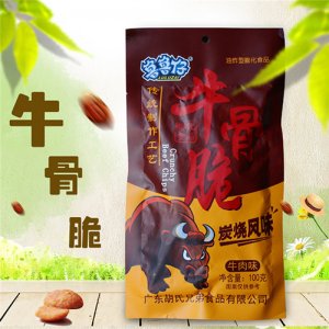 鲁鲁仔牛骨脆炭烧风味零食100g