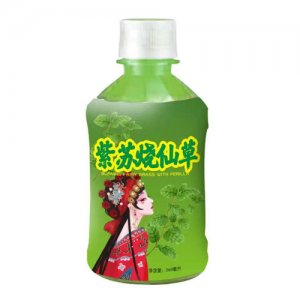 紫苏烧仙草绿瓶