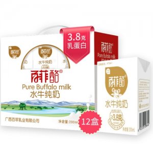 百菲酪水牛纯奶200mlx12盒