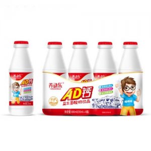 养动乐AD钙益生菌酸奶饮品220mlX4瓶X6排