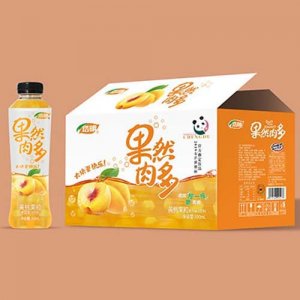 浩明果然肉多黄桃果粒复合果汁500mlx15瓶