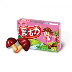 好丽友蘑古力红豆巧克力味