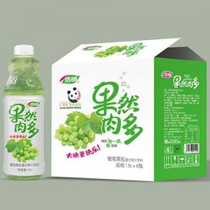 浩明果然肉多葡萄果粒复合果汁1.5Lx6